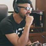 Indian small business owner working in office