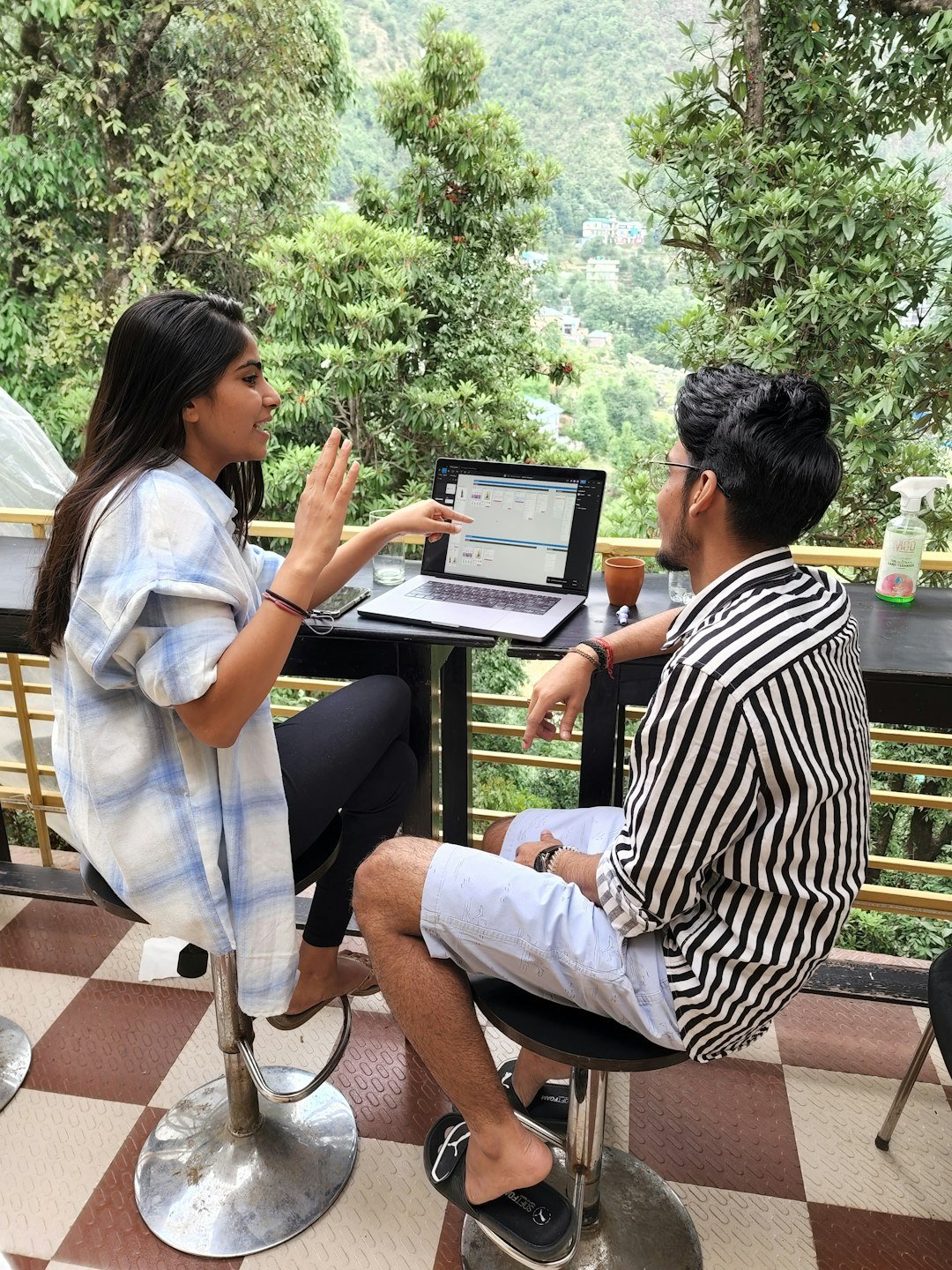 Indian small business entrepreneur working in office