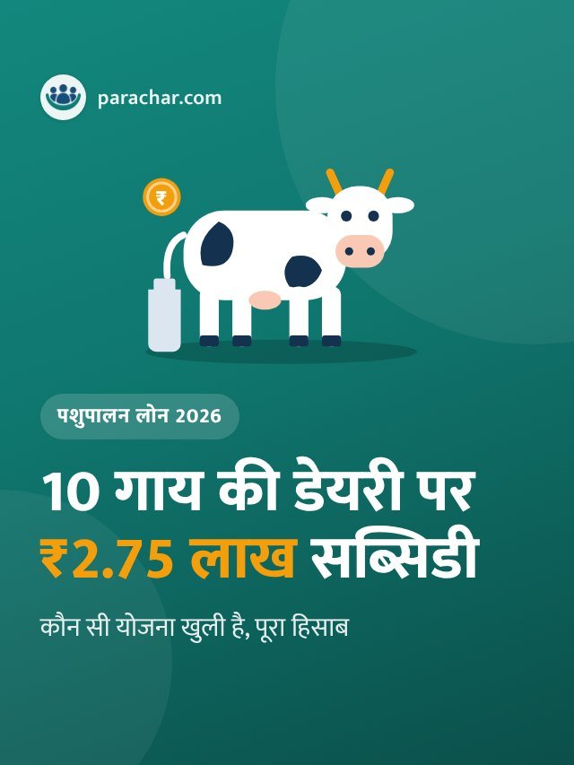 10 गाय की डेयरी: PMEGP में ₹2.75 लाख सब्सिडी, किश्त सिर्फ़ ₹15,200