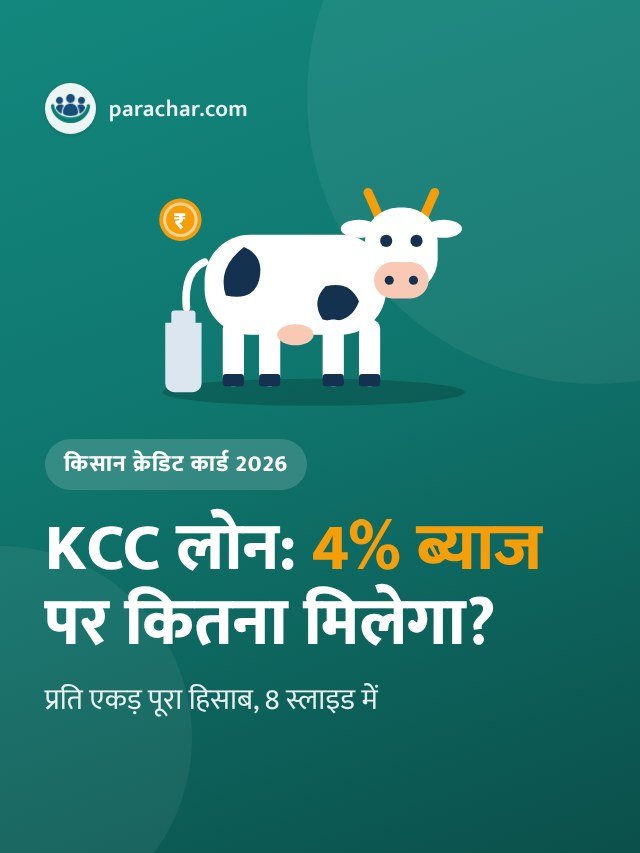 KCC लोन 2026: प्रति एकड़ कितना मिलेगा, 4% ब्याज कैसे?